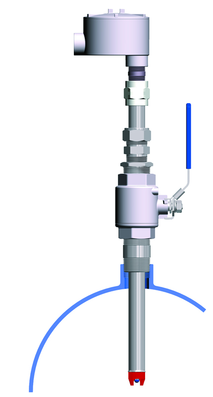 SA857 DynaProbe Sensor Housing for Valve Retraction Applications