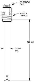 SP200 pH Glass 12 mm ProcessProbe®