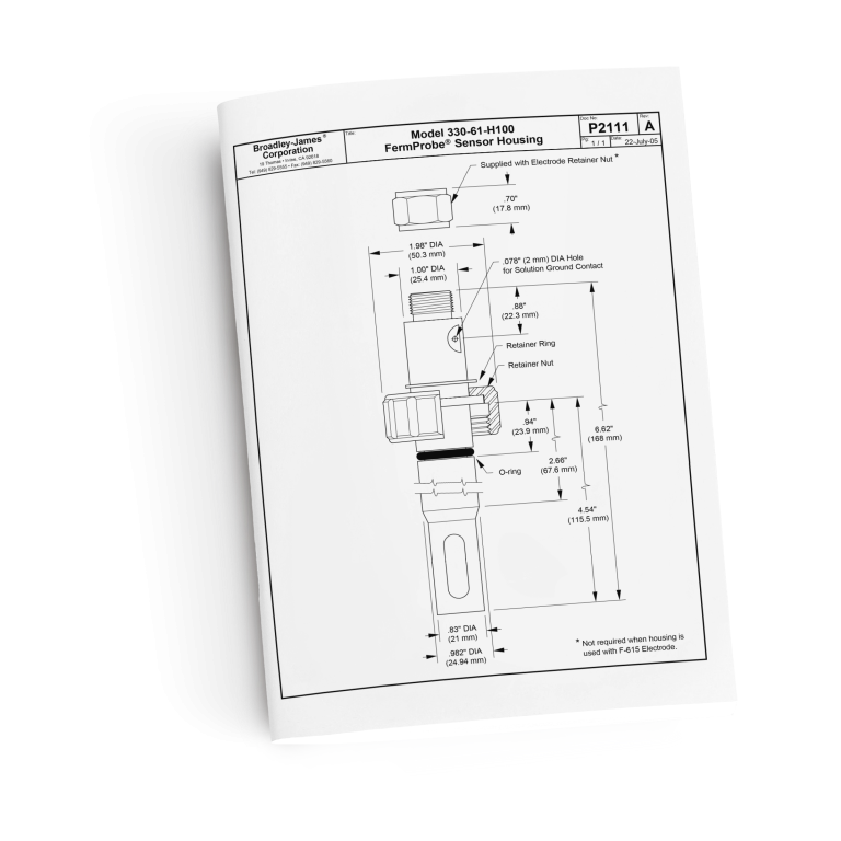 Model 330 Drawing 150mm cover