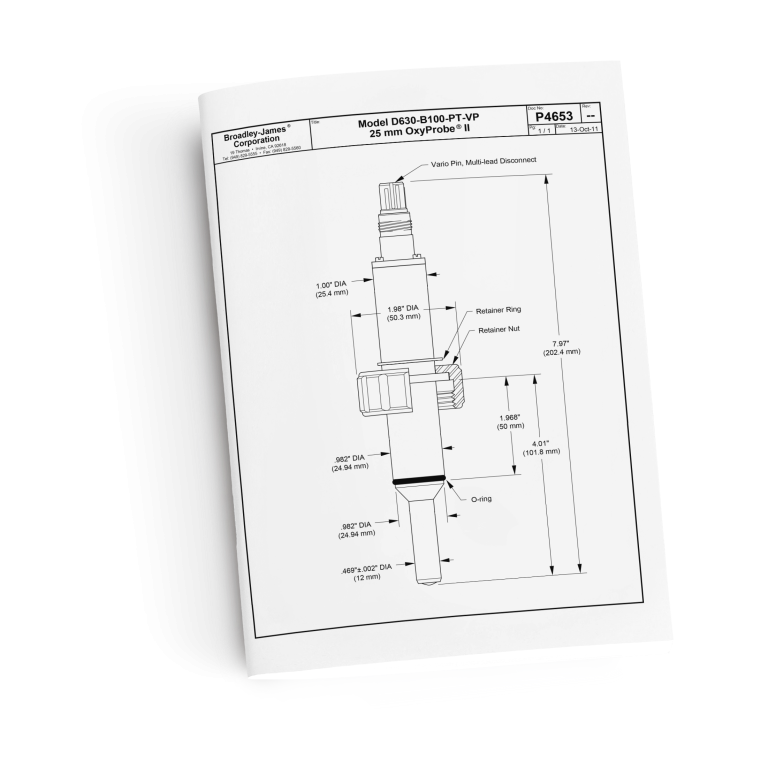 Model D630VP Drawing 100mm cover